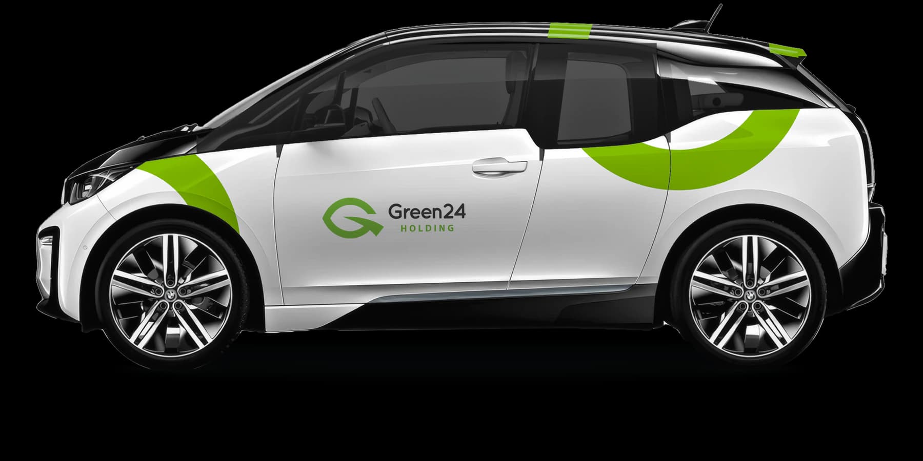 Elektromobil v barvách Green24 Holding
